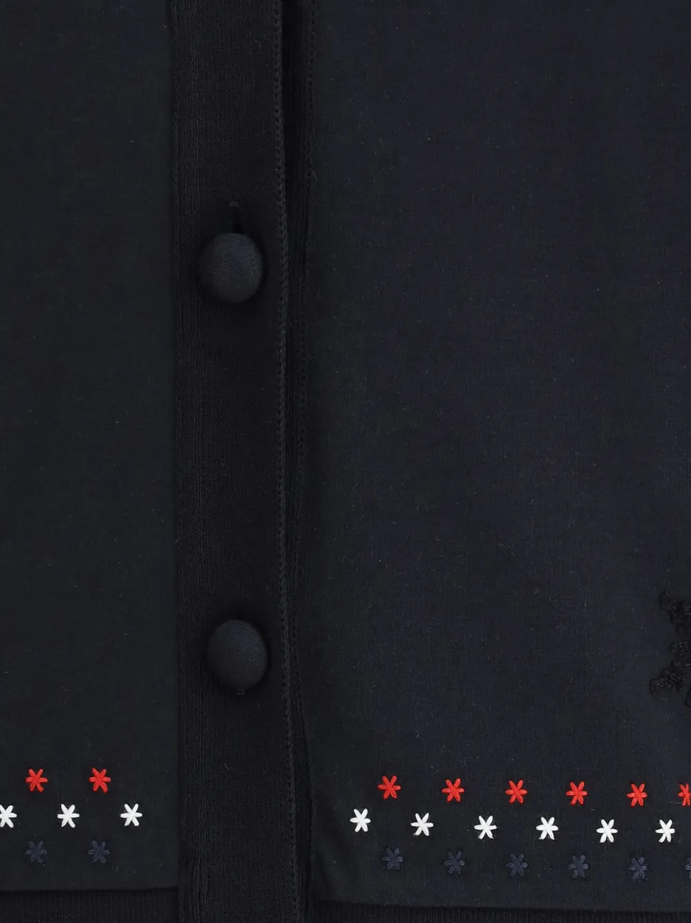 Thom Browne Vest met V-hals en stiksel Blauw