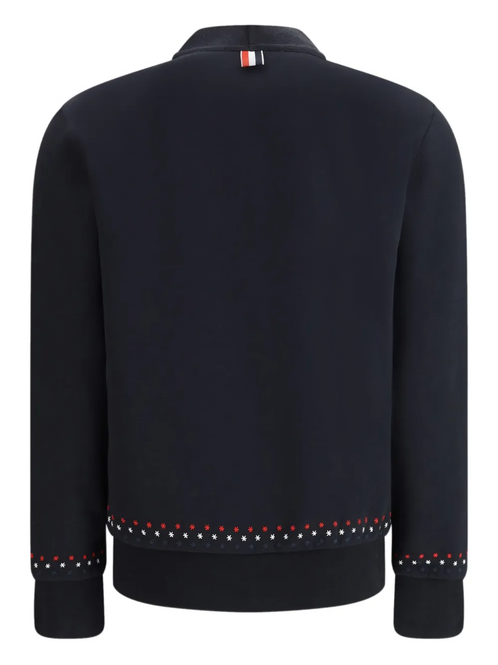 Thom Browne Vest met V-hals en stiksel Blauw