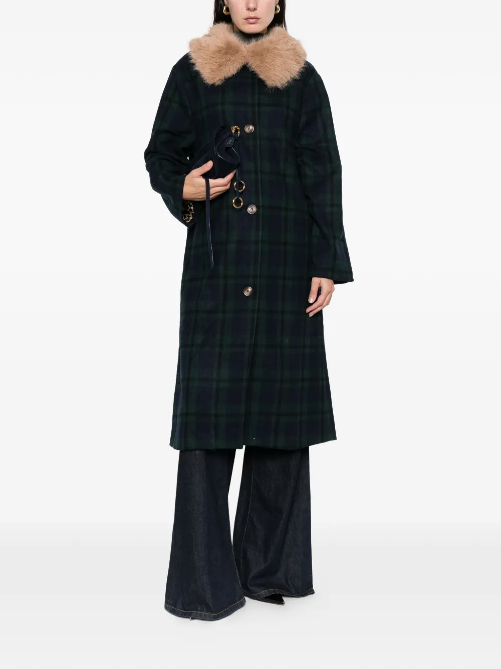 NEVER FULLY DRESSED tartan coat | Abrigos con botones | Image 2