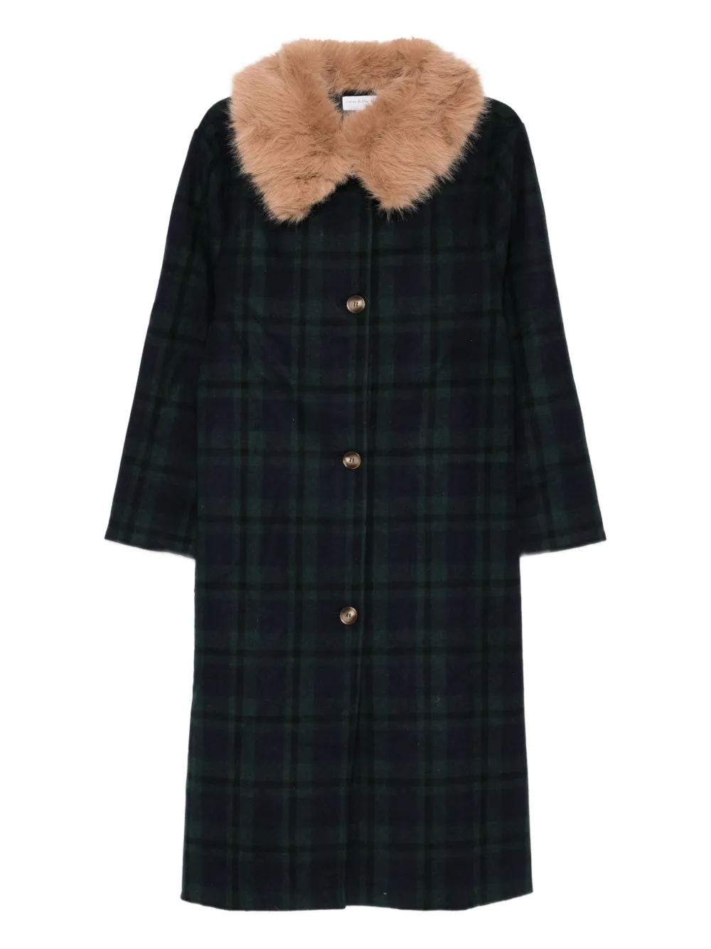 NEVER FULLY DRESSED tartan coat | azul | Image 1