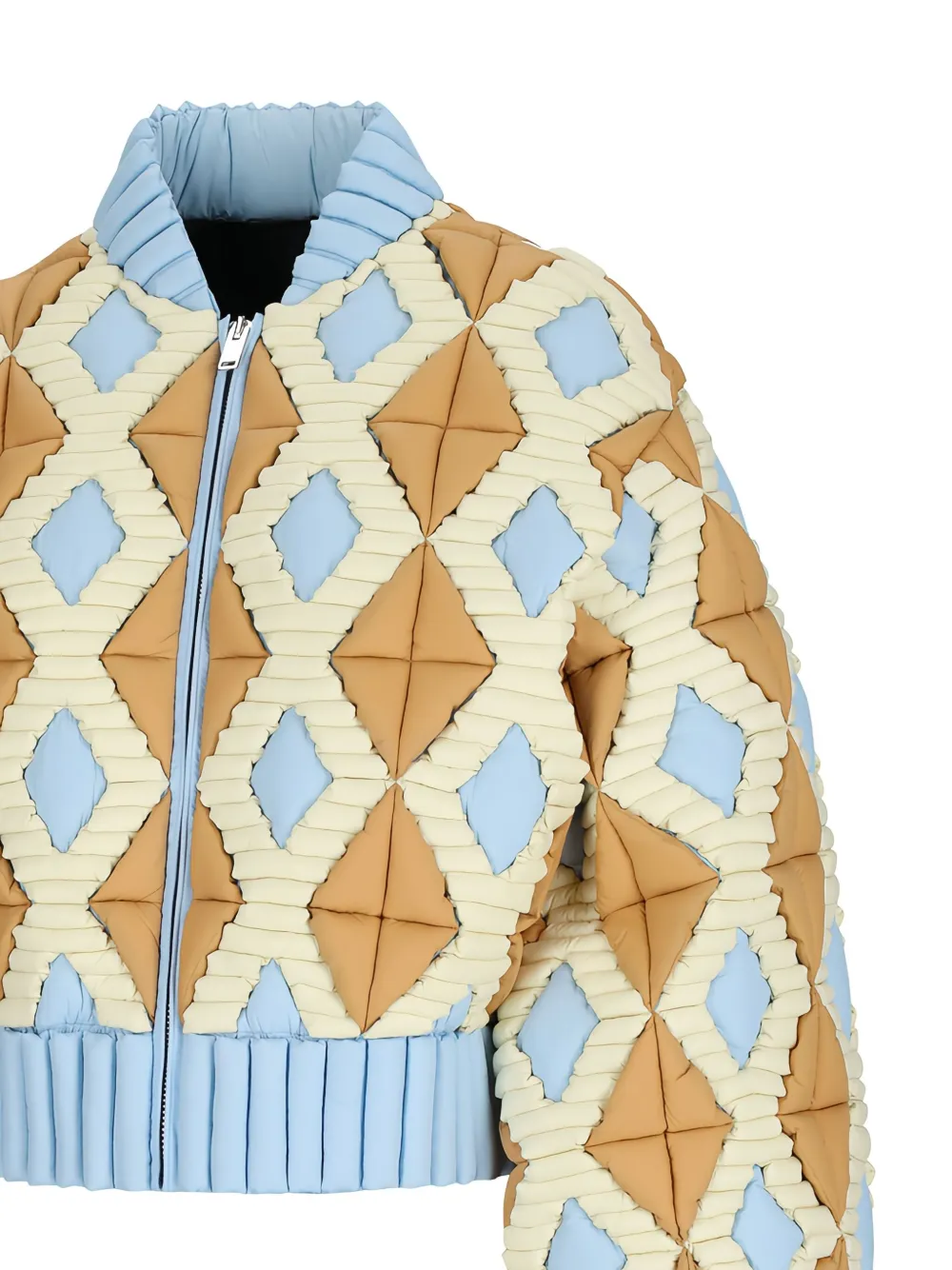 Raxxy Patterned Puffer Jacket In Multi