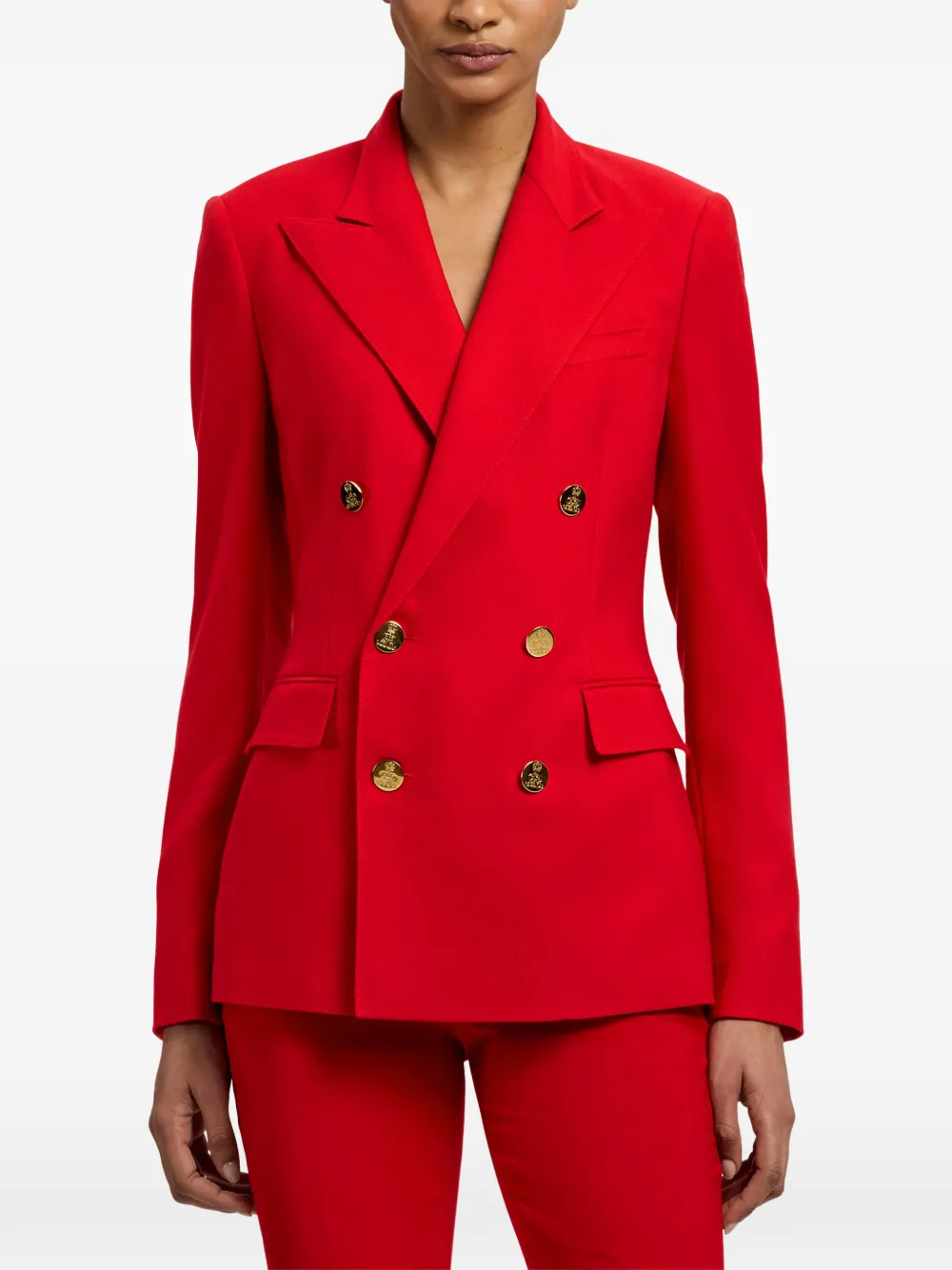  Ralph Lauren Collection Camden Double-breasted Blazer - Red 