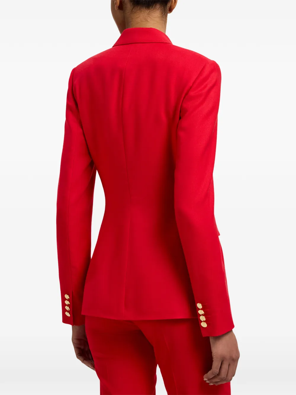 Ralph Lauren Collection Blazer met dubbele rij knopen Rood