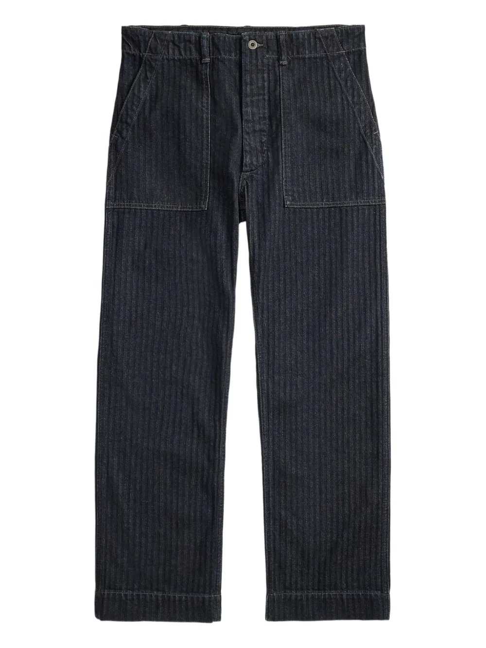 Ralph Lauren RRL Pantaloni con motivo a spina di pesce - Blu