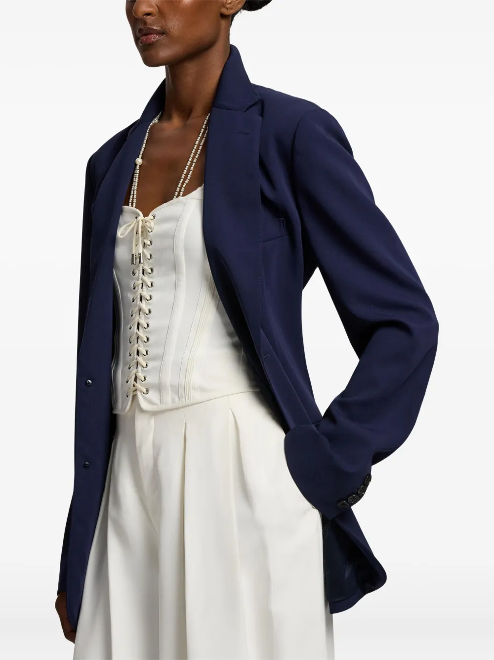 Ralph Lauren Collection Marcy jack met klepzak Blauw