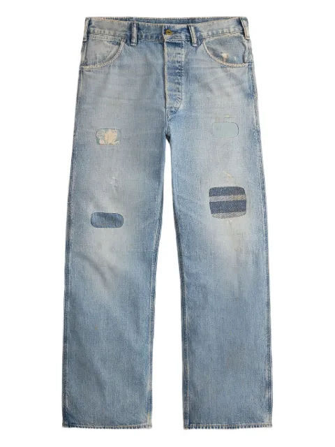 Ralph Lauren RRL patchwork cotton jeans 