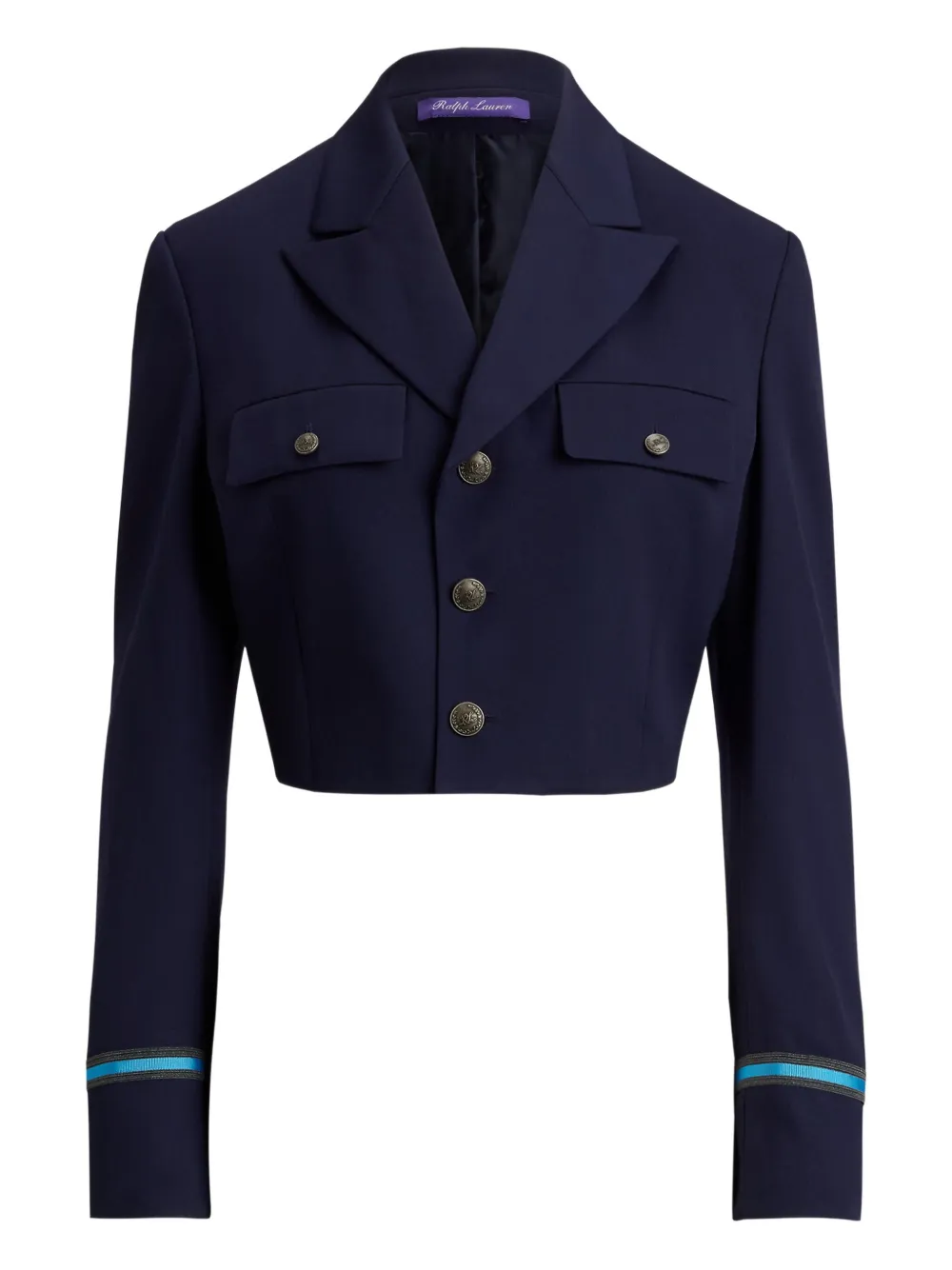 Ralph Lauren Collection Blazer Nell crop - Blu