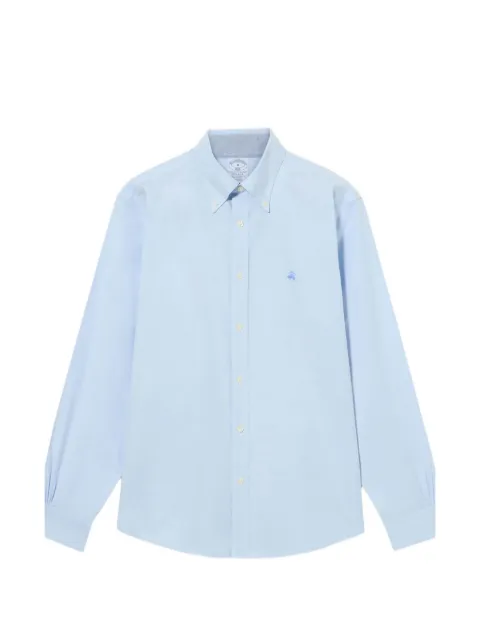 Brooks Brothers logo-embroidered button-down shirt