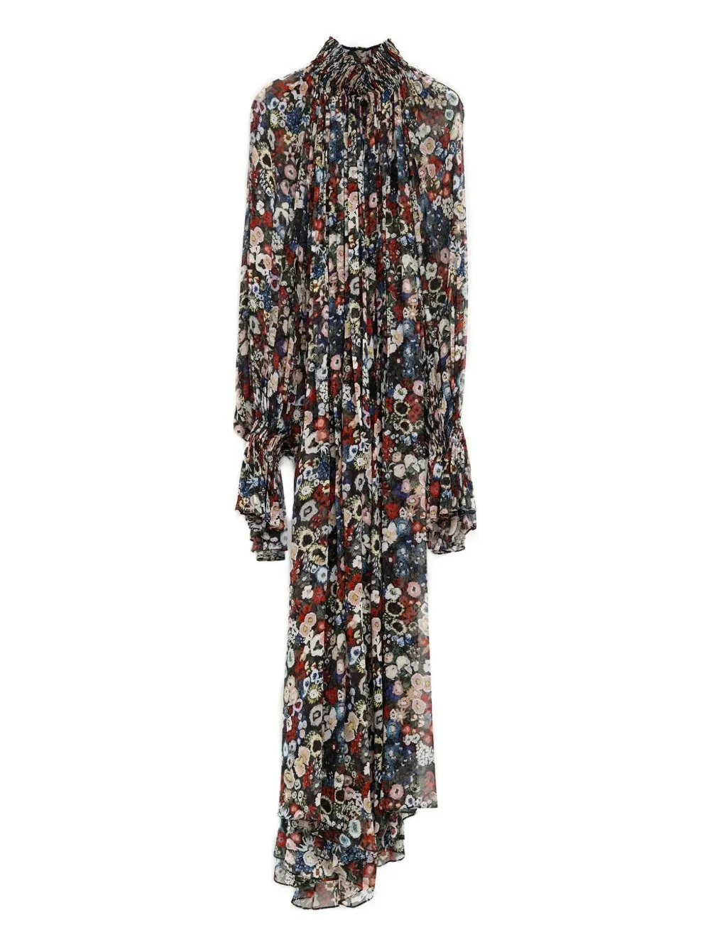 KHAITE Edgar floral maxi dress - Nero
