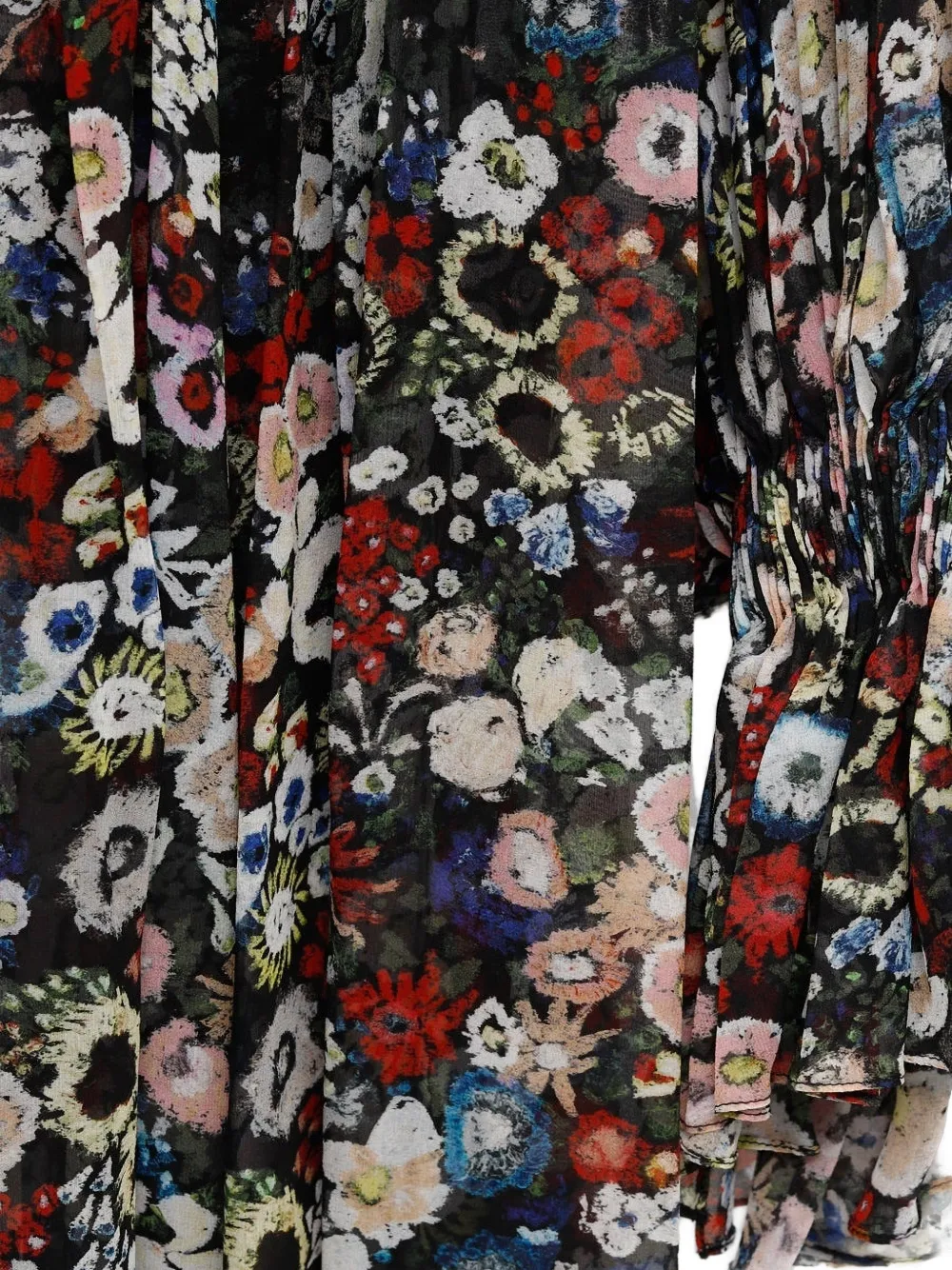 KHAITE Edgar maxi-jurk met bloemenprint Zwart