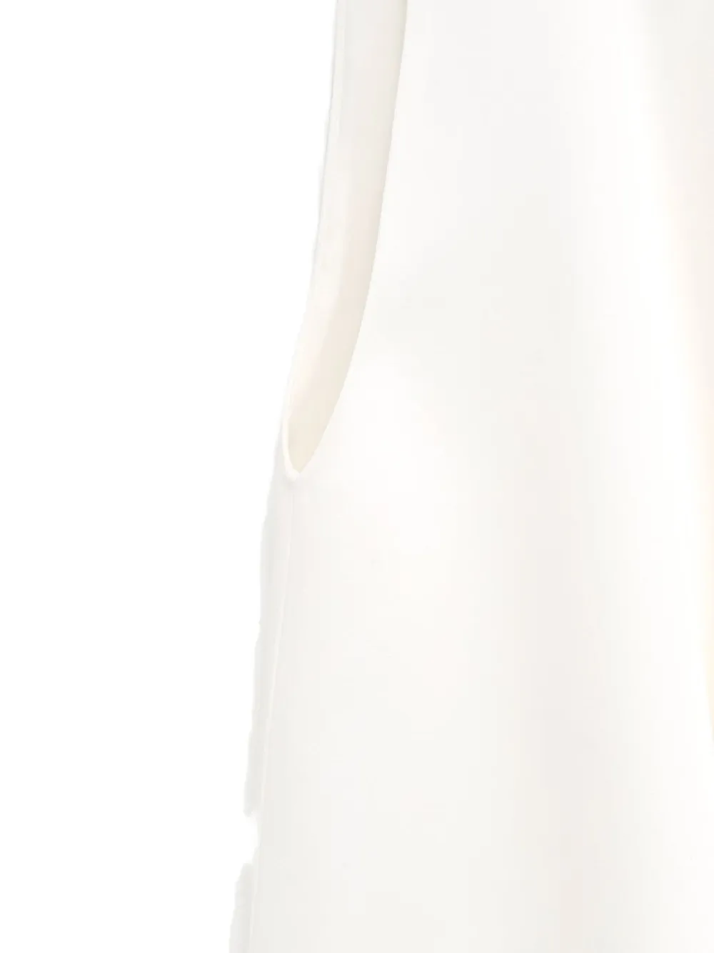 KHAITE Loe gedrapeerde top Wit