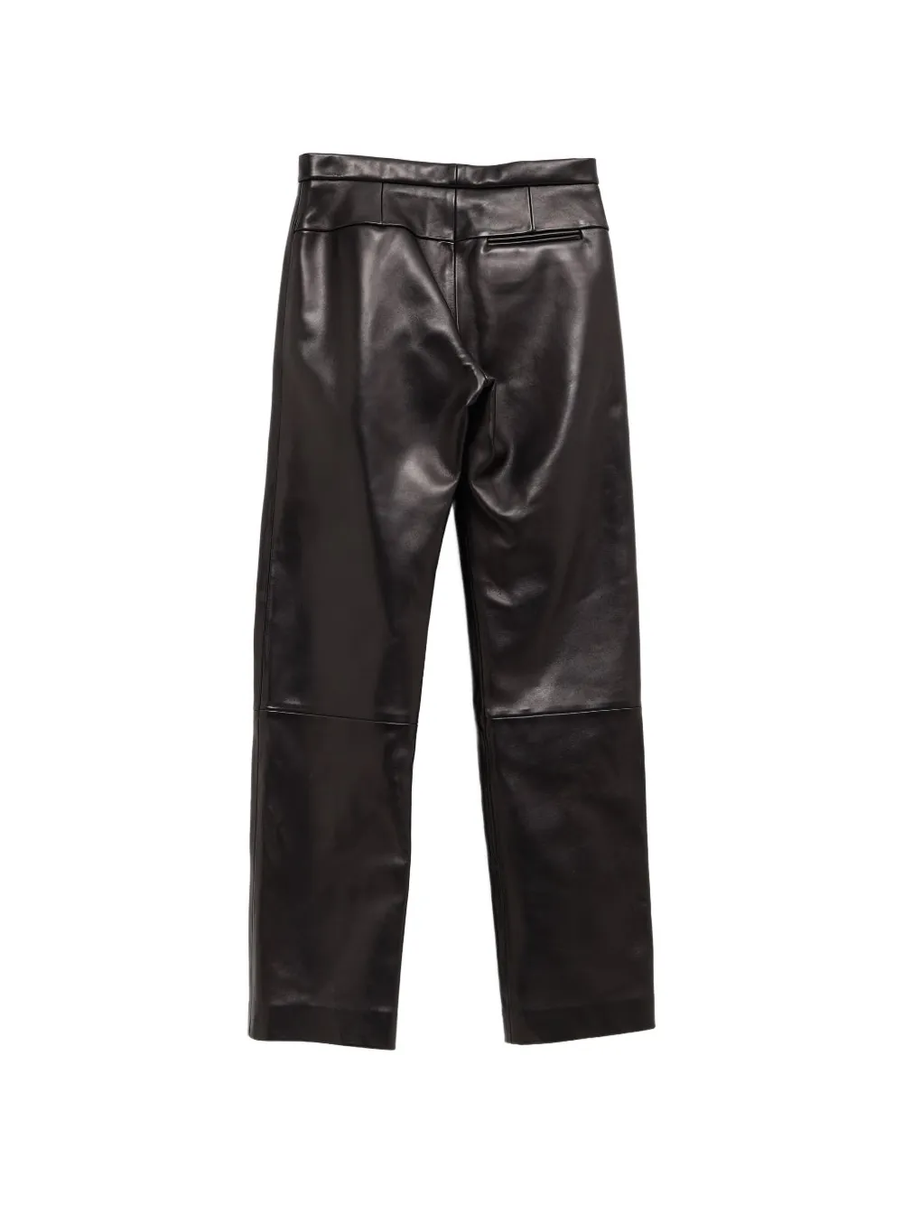 KHAITE panelled leather trousers - Zwart