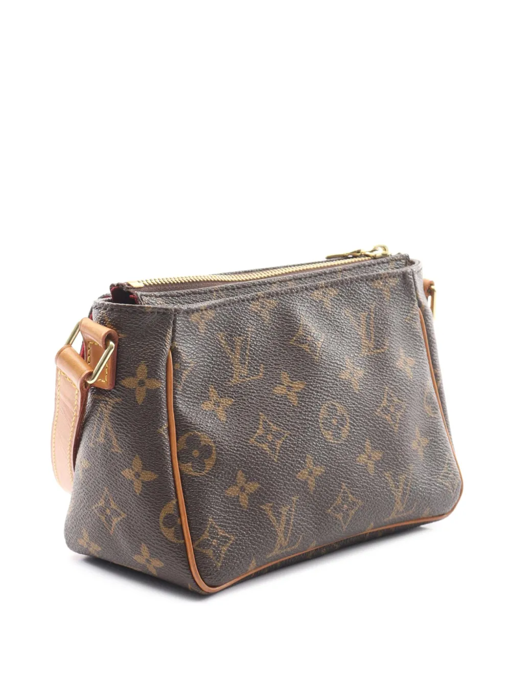 Click to view more detailed imagery on our partner's website Pre-owned Louis Vuitton 2004 Monogram Viva Cite Pm Crossbody Bag In Brown