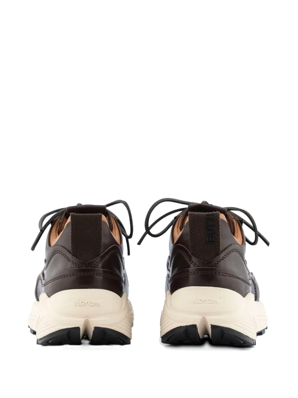 Buttero Vinci geperforeerde leren sneakers Bruin