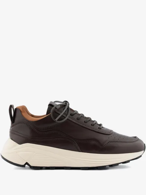 Buttero Vinci perforated lace-up leather sneakers