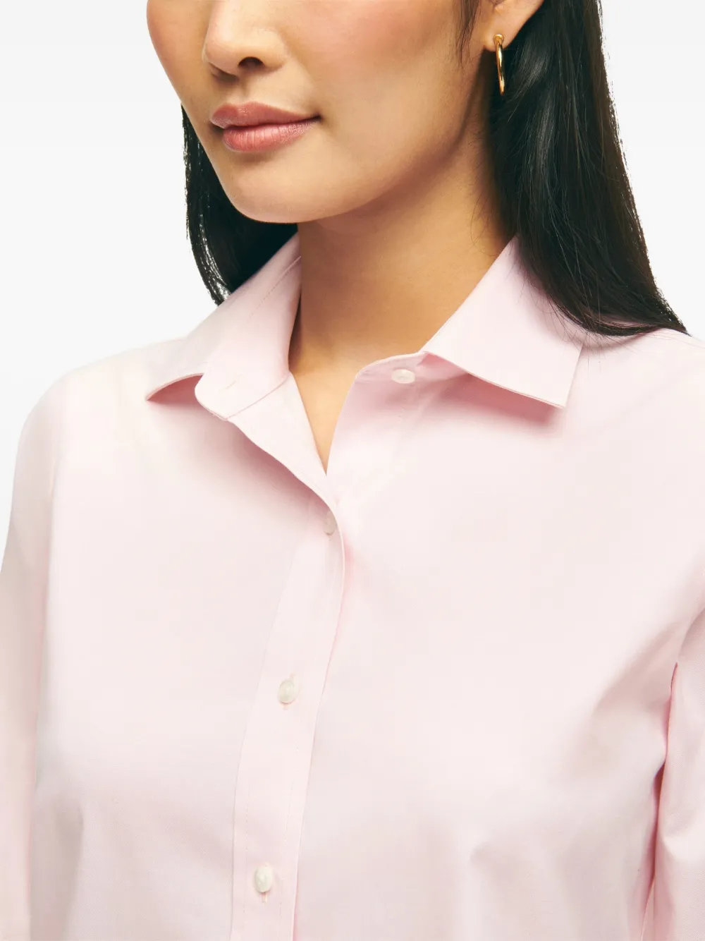 Brooks Brothers Oxford geweven blouse Roze