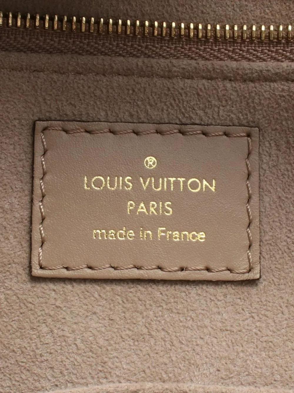 Pre-owned Louis Vuitton 2021-2025 Monogram Empreinte Onthego Mm Satchel In Brown