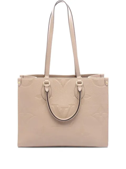 Louis Vuitton Pre-Owned bolsa satchel Onthego MM en Monogram Empreinte 2021-2025