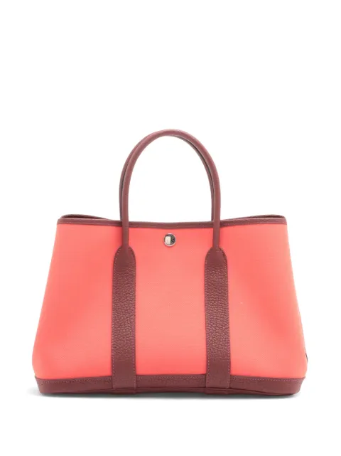 Hermès Pre-Owned 2023 Toile and Negonda Garden Party 30 satchel