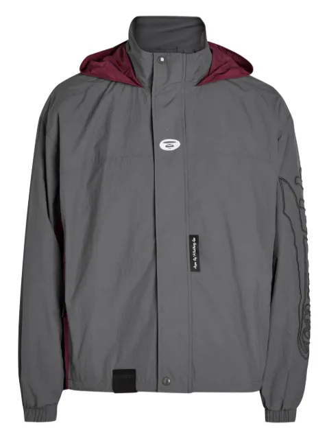 AAPE BY *A BATHING APE® logo-patch hooded jacket