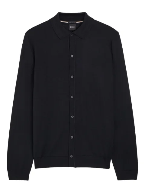 BOSS Helbert buttoned knitted shirt