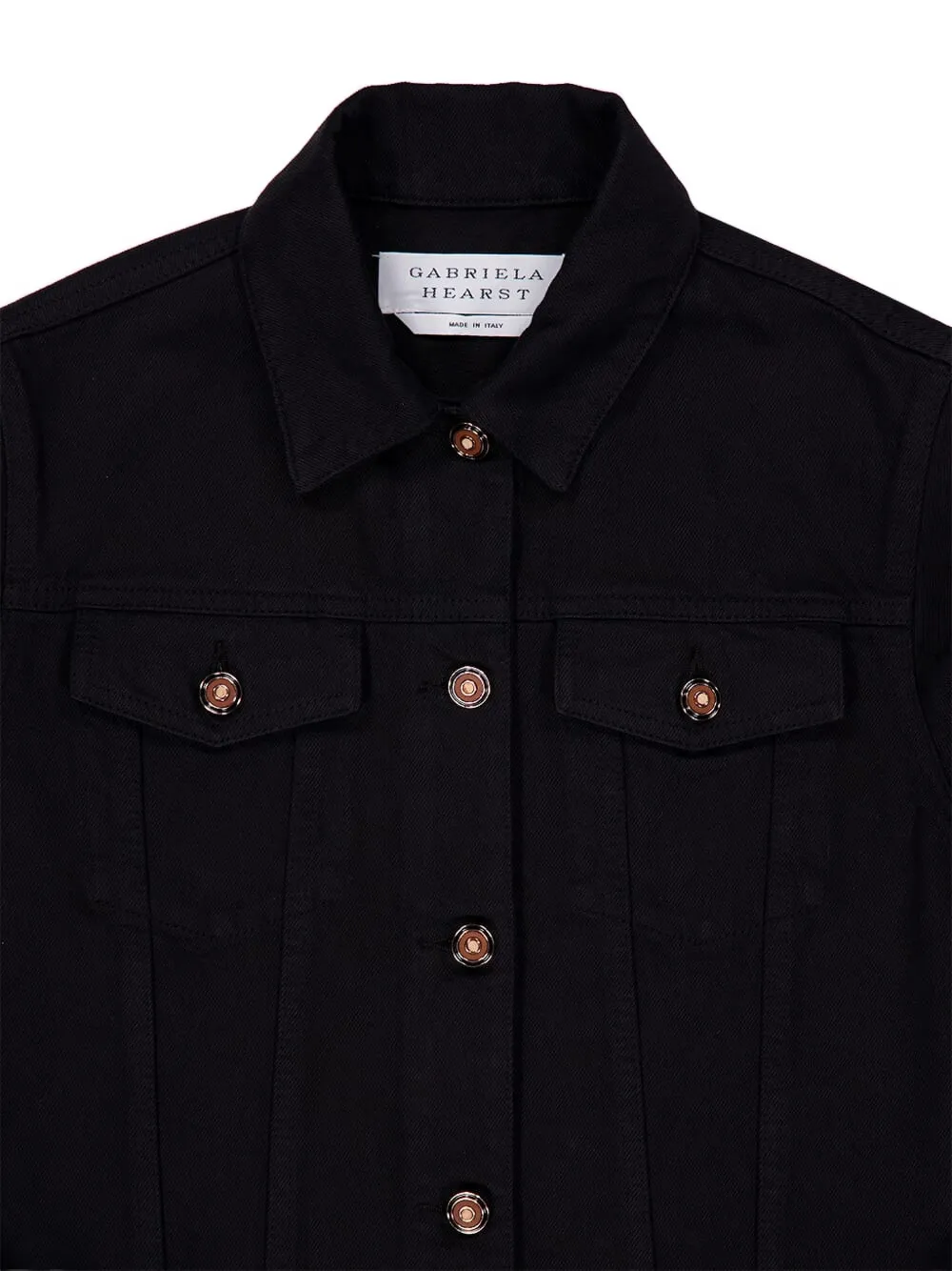Gabriela Hearst Adira denim jack Zwart