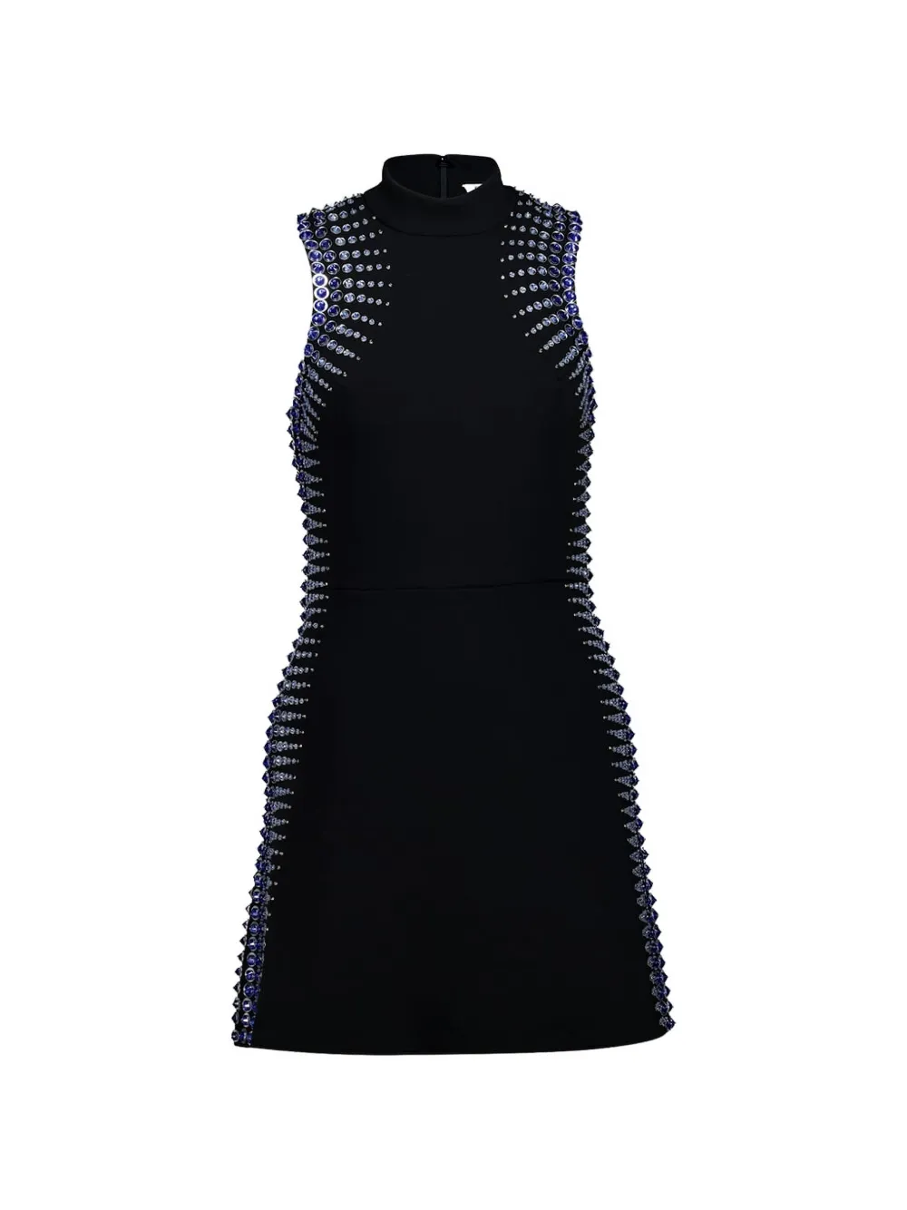 Casablanca embellished sleeveless mini dress - Nero