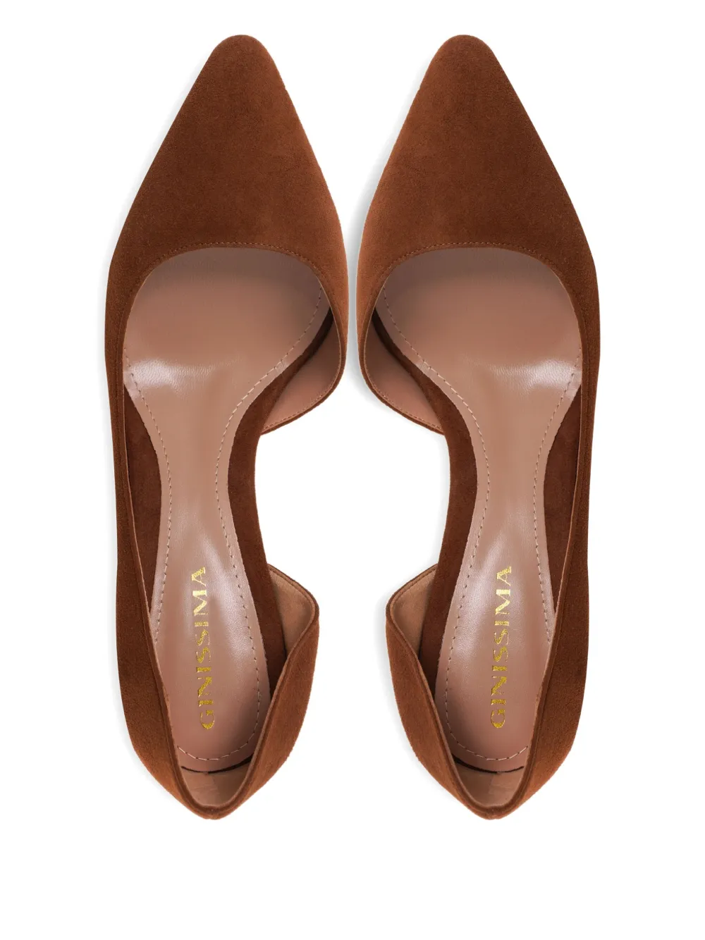 Ginissima Samantha Suede Pumps In Brown