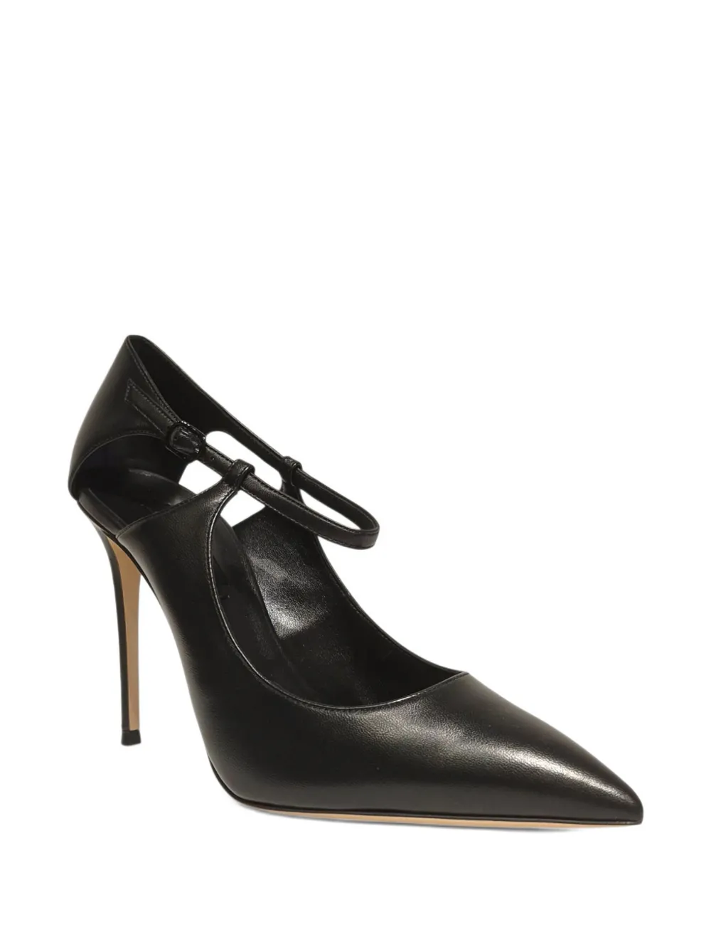 Casadei 100mm Samurai Julia stiletto pumps met T-bandje Zwart