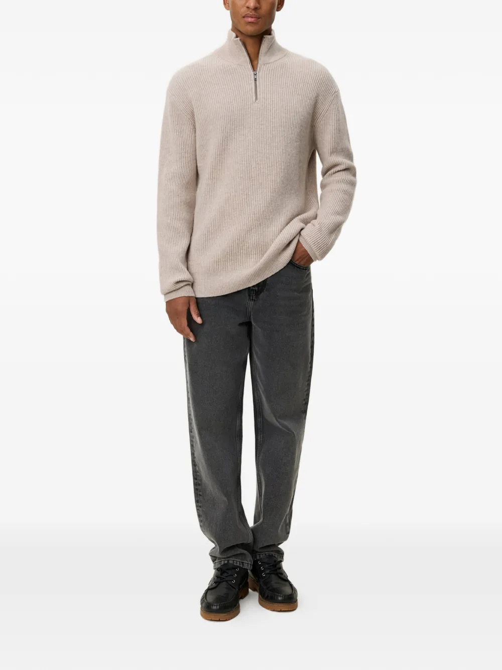 Les Deux Eduard half-zip sweater | Knitted Sweaters | Image 2