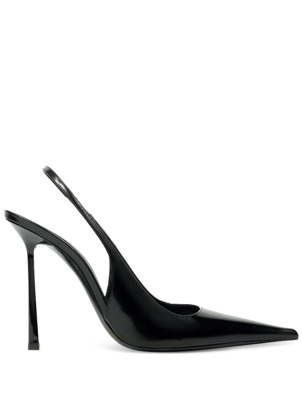 Saint Laurent 110 mm Vendome slingback pumps met puntige neus Zwart