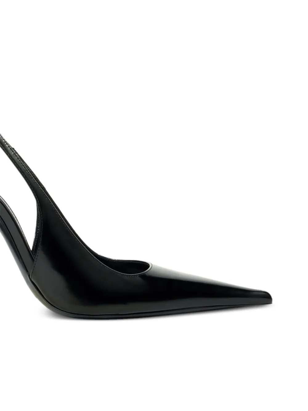 Saint Laurent 110 mm Vendome slingback pumps met puntige neus Zwart