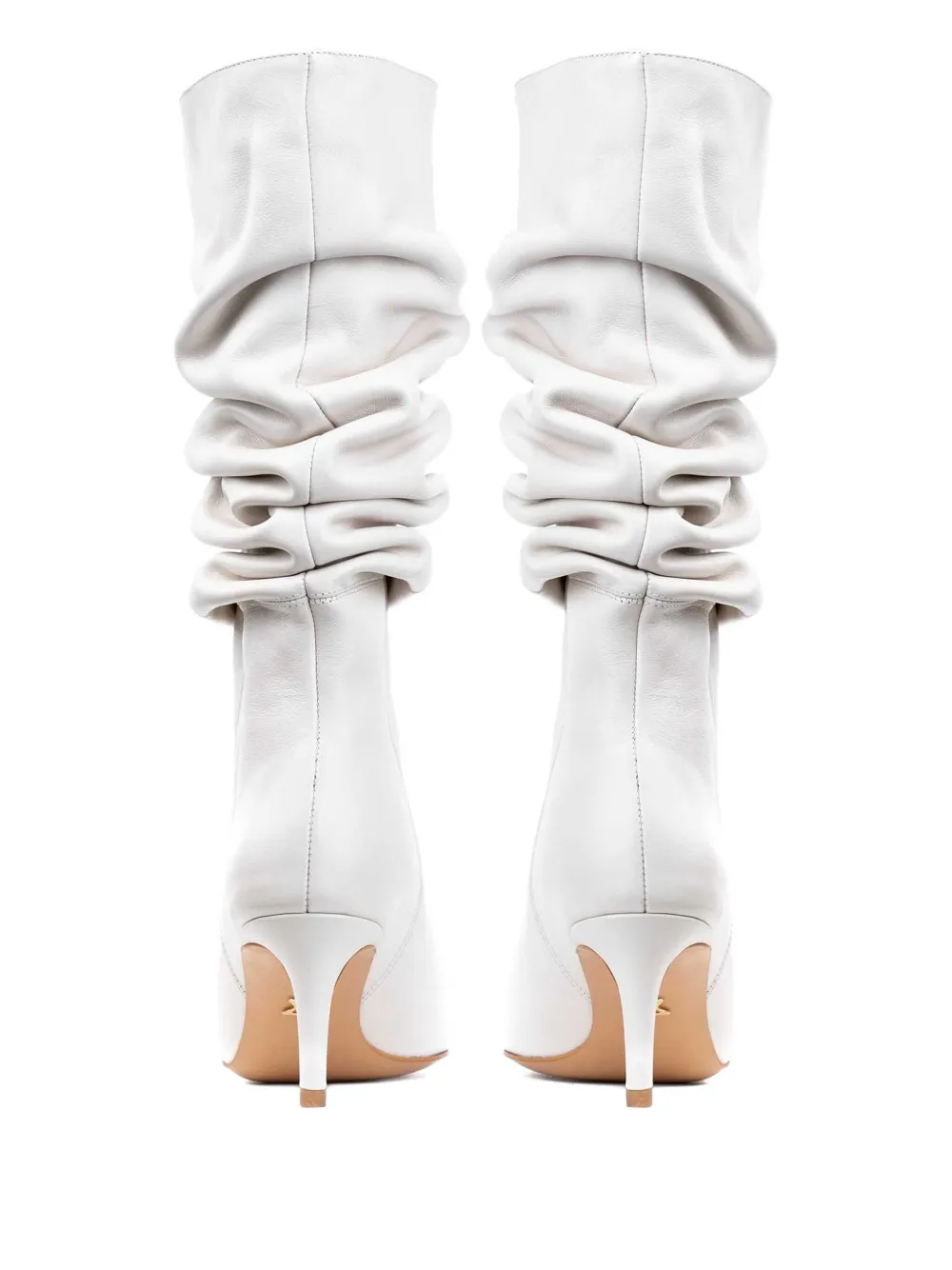 Ginissima Eva Slouchy-design Boots In White