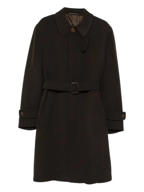 Romeo Gigli Pre-Owned belted single-breasted coat