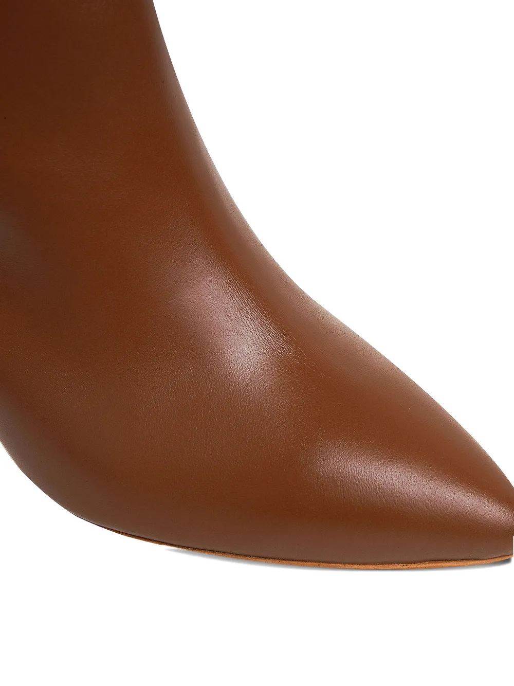 Ginissima 65mm Milla Pointed-toe Boots In Brown