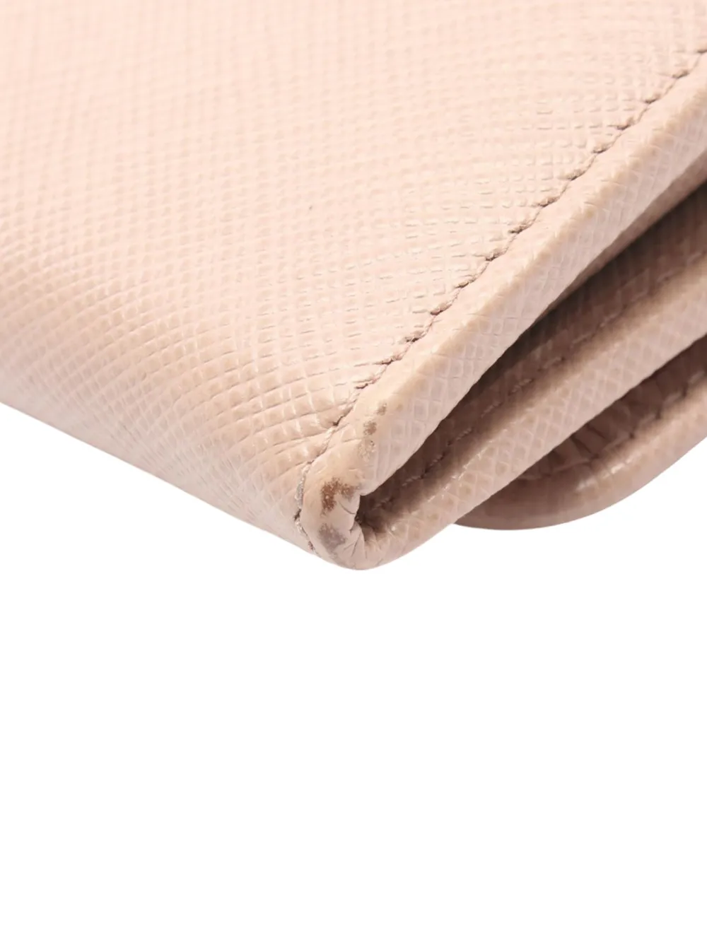 PRADA Pre-owned 2010-2025 Saffiano Multic Bifold Wallet Long Wallets In Brown