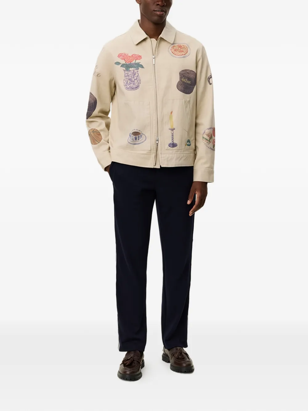 Les Deux Robert graphic-print shirt jacket | Shirt Jackets | Image 2