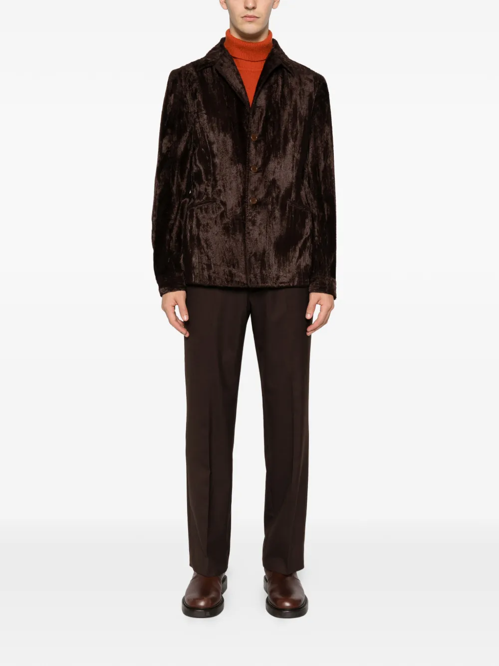 Romeo Gigli Pre-Owned abrigo de pelo artificial con botones 1990 | Image 2