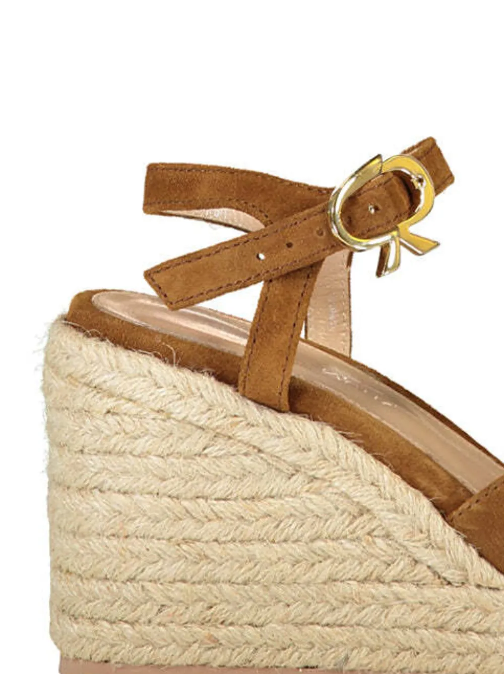 Gianvito Rossi Sandalen met sleehak en plateauzool Bruin