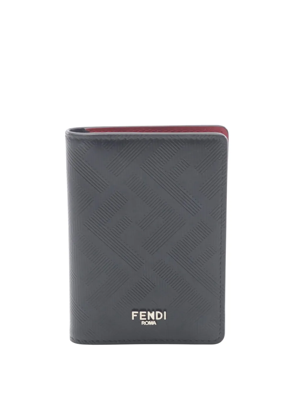 Fendi Pre-Owned 2010-2025 FF Leather Shadow card holder - ブラック Fendi Pre-Owned 2010-2025 FF Leather Shadow card holder - ブラック