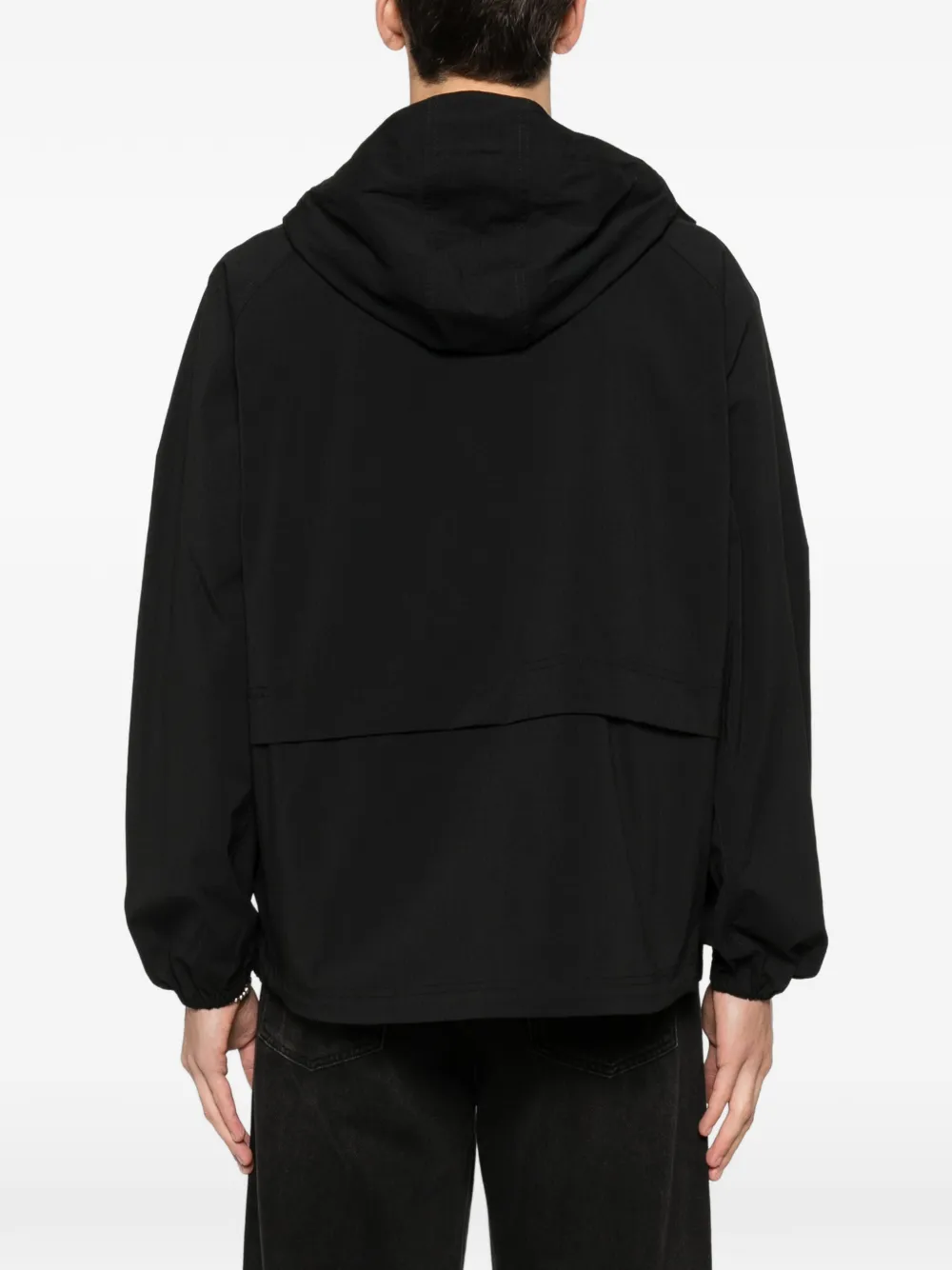 Boiler Room Packable Hooded Zip Jacket In Black