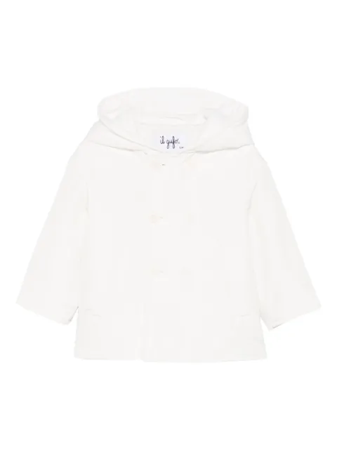 Il Gufo hooded buttoned coat