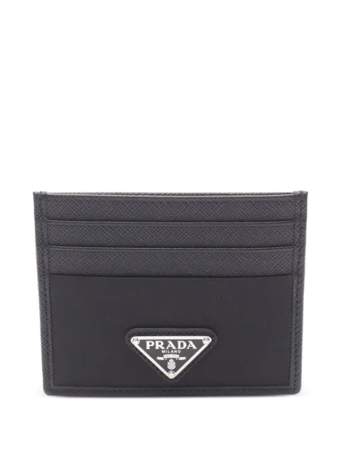 Prada Pre-Owned 2013-2025 Saffiano and Tessuto card holder