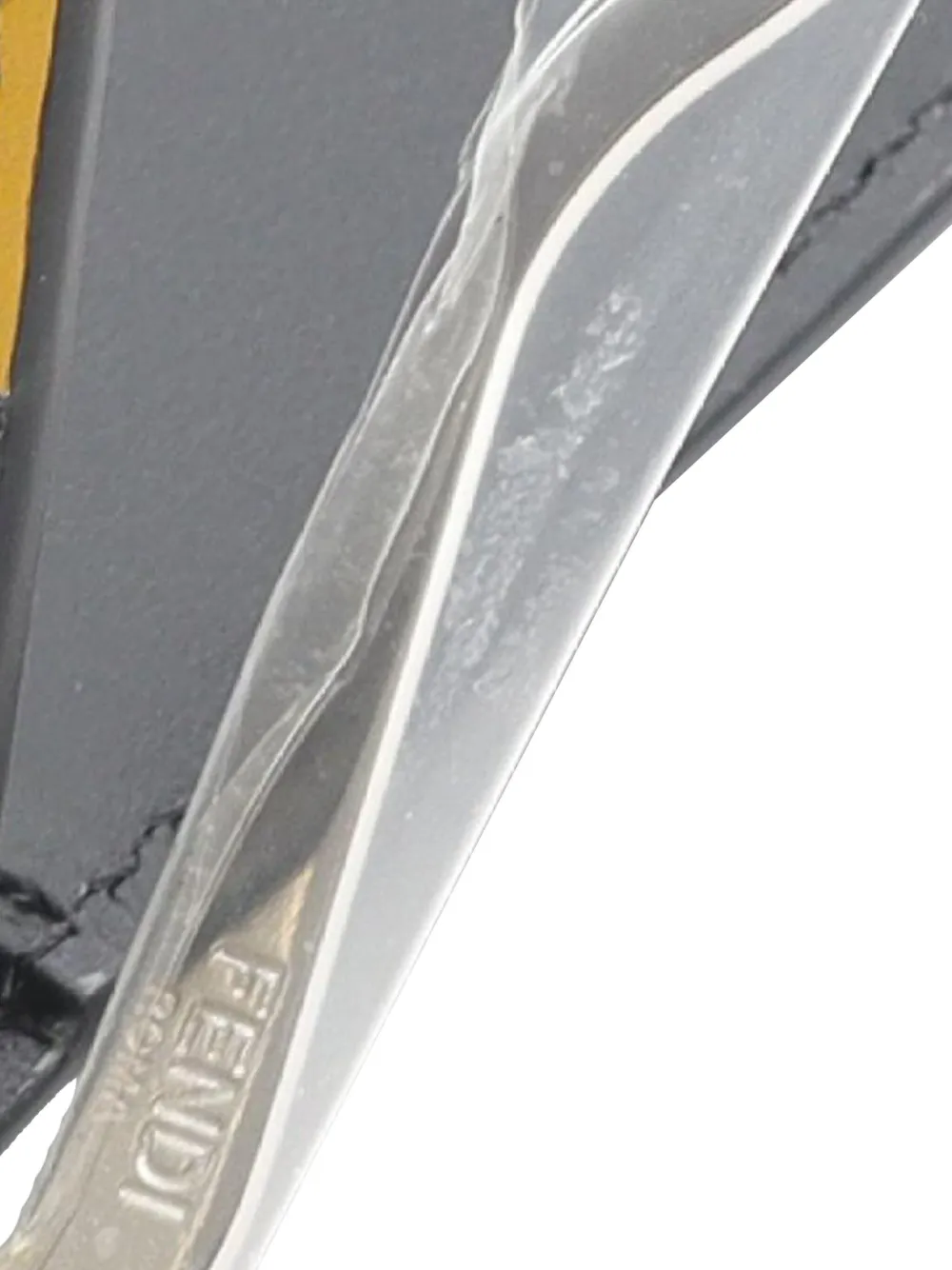 Pre-owned Fendi 2010-2025 Ff Monogram Diagonal Card Holder In Black