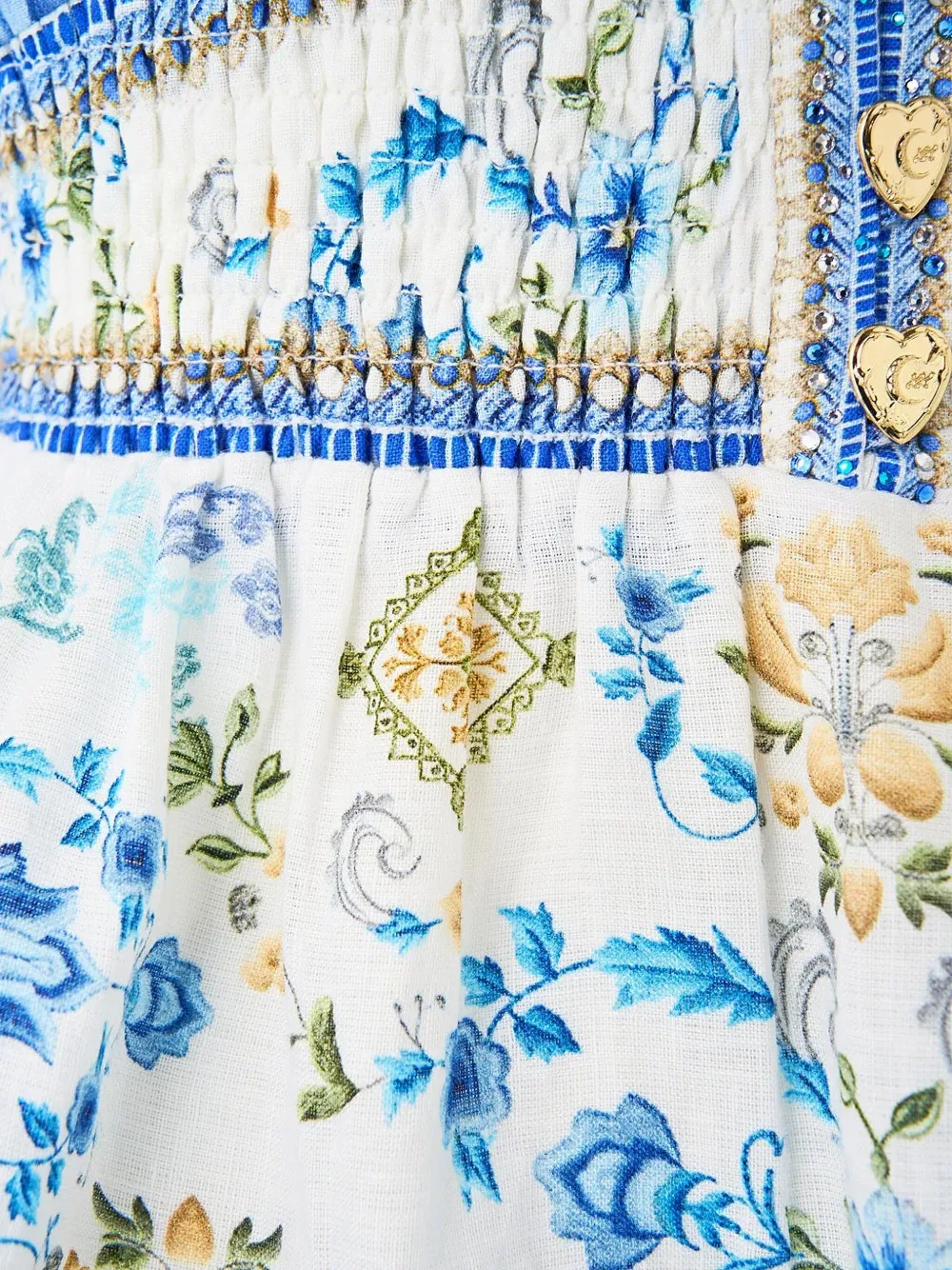 Camilla My Homespun Heart Ruffled Mini Dress In Multi