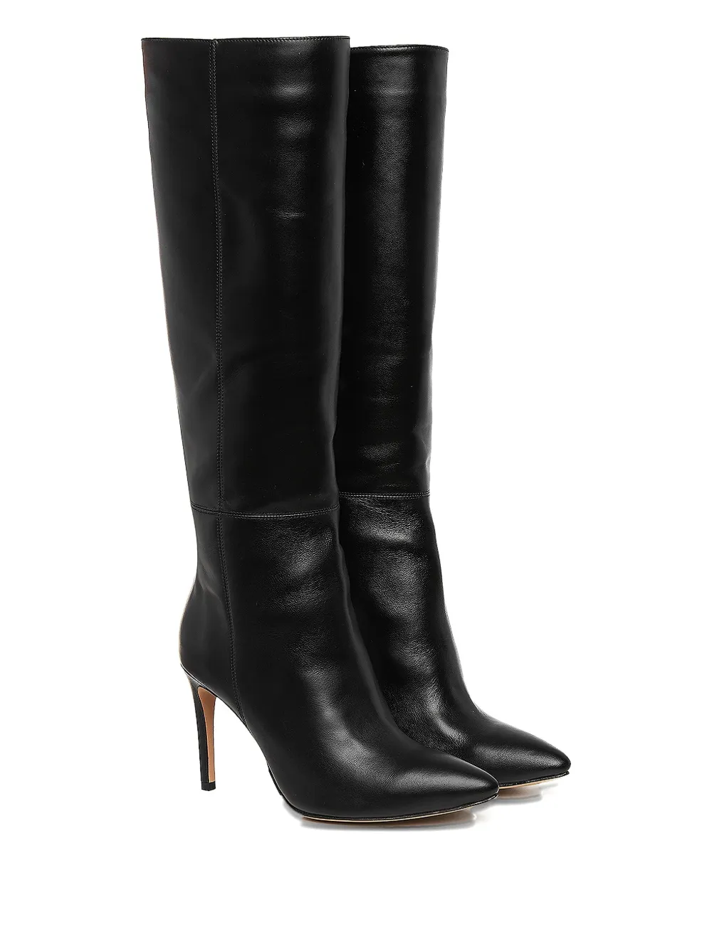 Ginissima 95mm Milla Leather Knee-high Boots In Black
