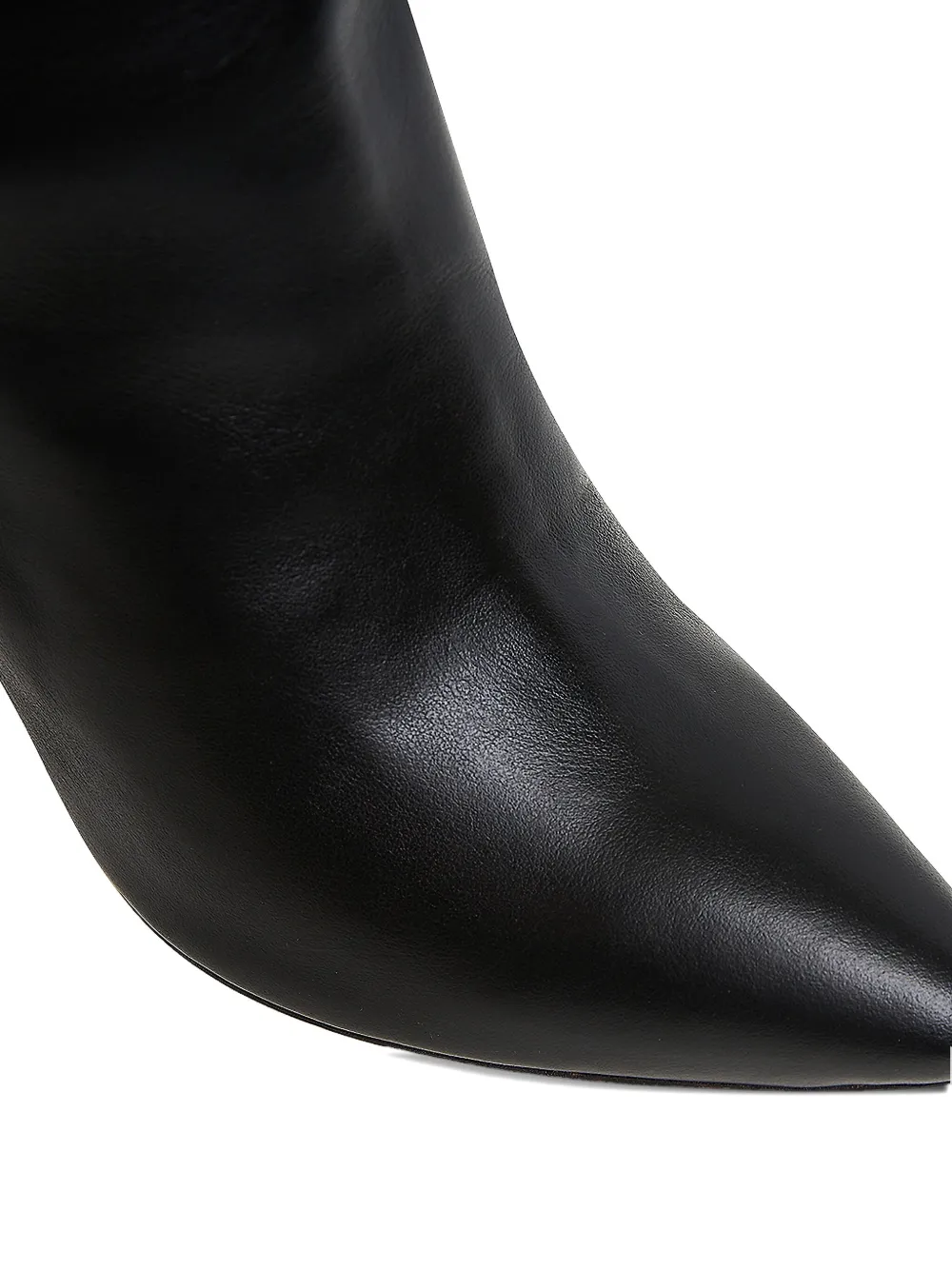 Ginissima 95mm Milla Leather Knee-high Boots In Black