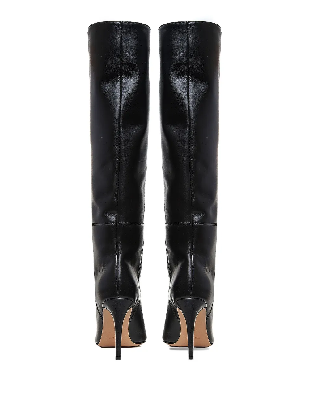 Ginissima 95mm Milla Leather Knee-high Boots In Black