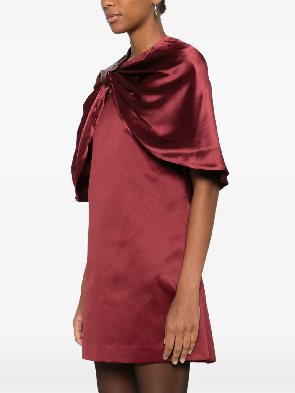 By Malene Birger Pinlos gathered-detail stole - Rood