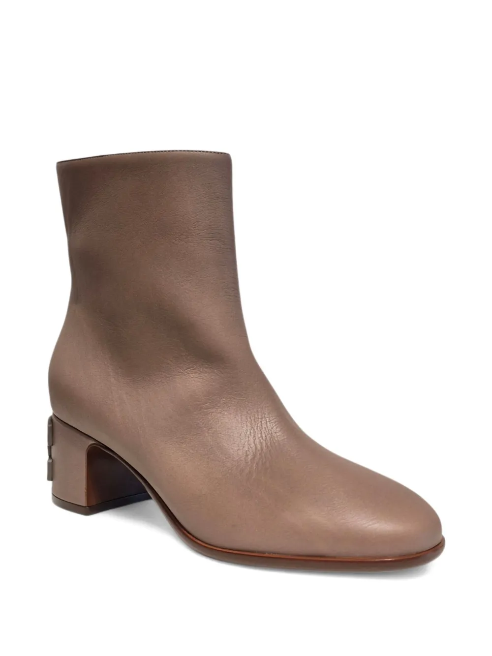 Casadei 50 mm laarzen met logoplakkaat Beige